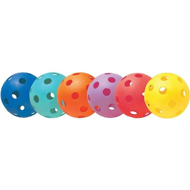 Softball Size Plastic Balls, Set of 6