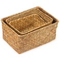 thumbnail image 1 of Seagrass Storage Basket  Multisize Handmade Rattan Shelf Baskets & Home Storage Bins Baskets for Decoration, 1 of 7