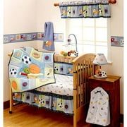 Bedtime Originals by Lambs & Ivy - Super Sports 3pc Crib Bedding Collection Value Bundle