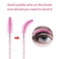 thumbnail image 2 of Cepillo de pestañas desechable, varitas de rímel, cepillos de maquillaje, kits de aplicadores para extensiones de pestañas y cepillo de cejas con contenedor (100 piezas negro), 2 of 7