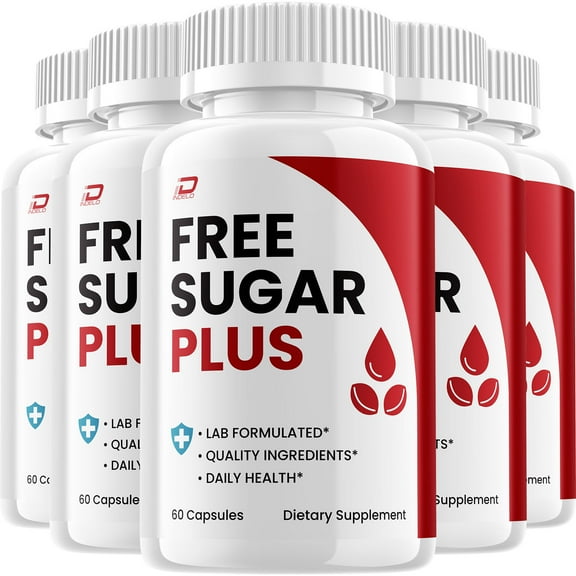 Free Sugar Plus Capsules – Free SugarPlus Natural Blend Glycogen Support, 5 Pack, 300 Capsules