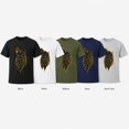 thumbnail image 4 of Men's Wolf Graphic T-Shirt, Unisex Classic Fit Short Sleeve Crewneck Tee, 4 of 9