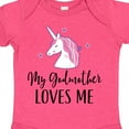 thumbnail image 4 of Inktastic Godmother Loves Me Unicorn Girls Girls Baby Bodysuit, 4 of 5