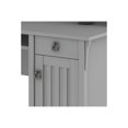 thumbnail image 3 of Bush Furniture Bureau en L 60W avec Chaise de Bureau Capitonnée à Dossier Mi-Haut, Gris Cape Cod, 3 of 10