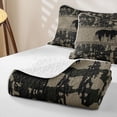 thumbnail image 4 of Castle Fairy Woodland Animal Bear Quilt King,Rustic Branches Camouflage King Coverlet Set,Dark Gray, 4 of 7