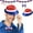 MulticolorB, variant on Sparkly Usa Flag Western Cowboy Hat 4Th Of July Red White Blue Sequin Cowgirl Hat For Independence Day Party