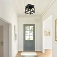 thumbnail image 4 of Hukoro Mousse 8 in. W. 1-Light Flush Mount with Matte Black Finish - Matte Black, 4 of 8