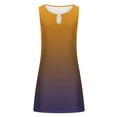 thumbnail image 4 of Ahuyic Womens Summer Dresses,Womens Casual Sundress,Women's Fashion Casual Round-Neck Vintage Sleeveless Print Dresses, 4 of 5