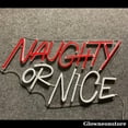 thumbnail image 3 of Glowneon Naughty Or Nice Neon Sign, Naughty Or Nice Led Sign, Christmas Decor, Unique Holiday Decor, 3 of 4