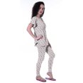 thumbnail image 6 of Moomaya Womens PrintedNightwearSet Pyjama Cotton Jersey Sleepwear 2 Pcs Nightdresses, 6 of 6
