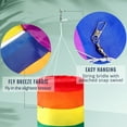 thumbnail image 5 of Anley 40 Inch Rainbow Column Windsock Flag - LGBT+ Parade Garden Decorative Flag with Rainbow Long Tails, 5 of 6