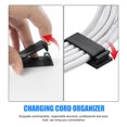 thumbnail image 6 of Cord Keeper for Storage Black PA66 Material Selfadhesive Design Modern Style Compact Size, 6 of 8