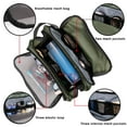 thumbnail image 3 of Toiletry Bag for Men Hanging Travel Dopp Kit Lightweight Water Resistant Small Shaving Bag Bathroom Cosmetic Organizer for Women, Army Green, 3 of 8