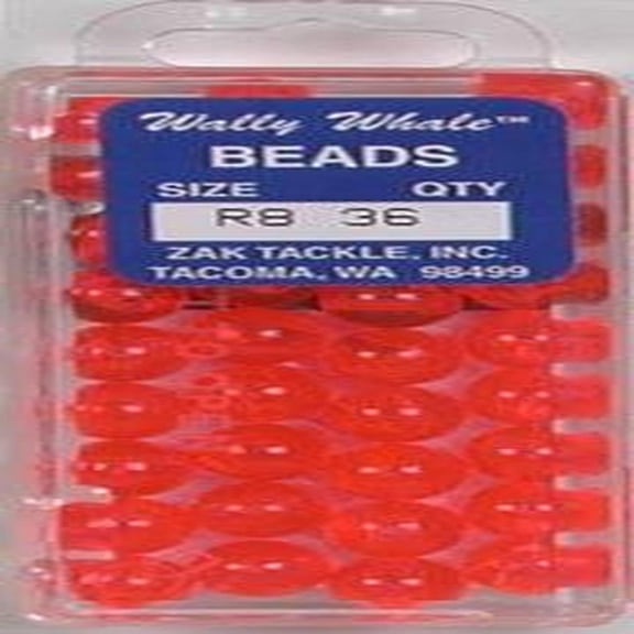 Zak Tackle SZ4 Fluorescent Red Beads Box of 140
