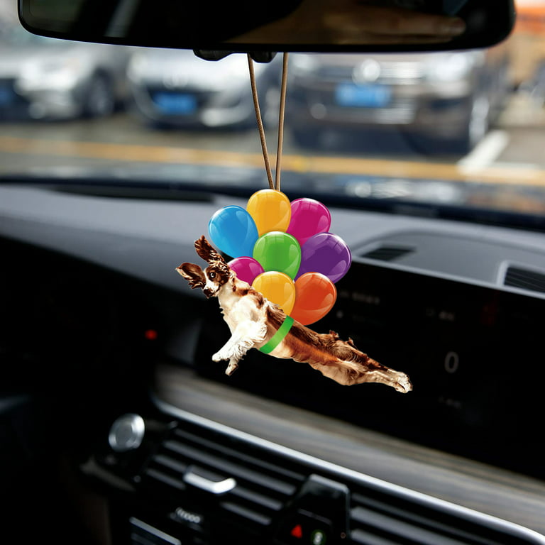 EVAAM® Christmas Car Rearview Mirror Hanging Decorations