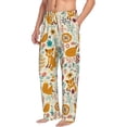 thumbnail image 6 of Salouo Whimsical Fox Floral Garden Print Pajama Pants for Men, Lounge Pants Elastic Waistband Casual Men's sleepwear Loungewear Sleep Pajama Pant -Medium, 6 of 7