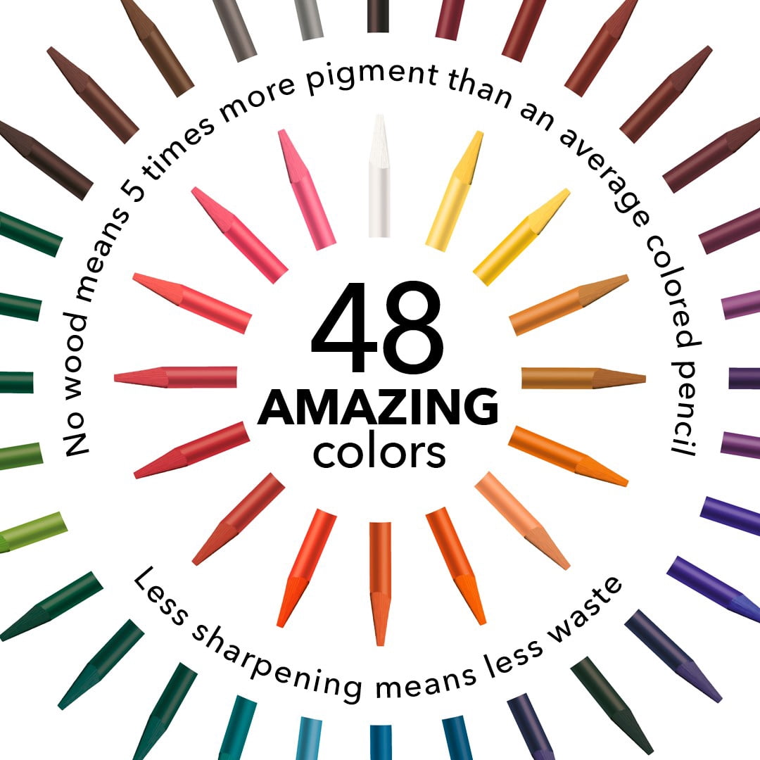 Castle Art Supplies 60 Piece Woodless Watercolor Pencils Set