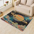 thumbnail image 1 of Cosmic Planet Rug, Colorful Galaxy Area Rug 5x6, Space Theme Rugs for Bedroom, Rugs Low Pile Washable Stain Resistant Easy Clean for Dining Room, Living Room Soft Carpet Decor Kh1&-6, 1 of 7