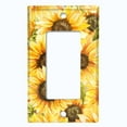 thumbnail image 5 of Metal Light Switch Plate Outlet Cover Sunflower Garden Day SUN019, 5 of 13
