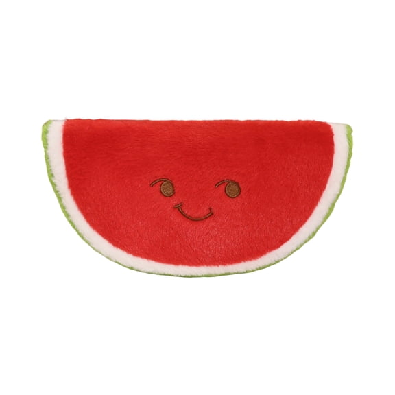 Plush Stuffed Animals Smiling Watermelon Slice Soft Fruit Plush 1 Pack Colorful Throw Pillow for Student Bedroom Decor Young Birthday Decoration