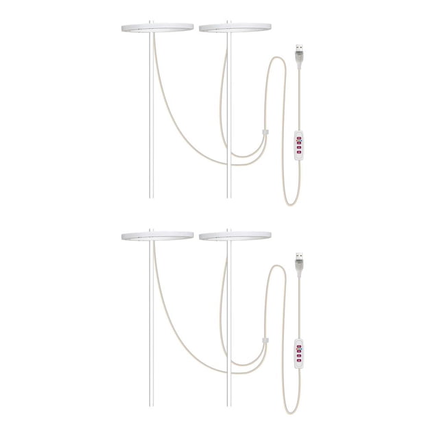Billuyoard Luz LED de cultivo alimentada por USB con soporte, árboles de hojas de interior, lámpara de cultivo de plantas pequeñas, macetas, Type1 NO1