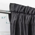 thumbnail image 2 of Elegant Velvet Curtains, Light Filtering & Noise Reducing Thermal Drapes, Heavy Duty Rod Pocket Window Panels for Home Theater & Bedroom, 2 Panels, 2 of 5