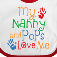 thumbnail image 4 of Inktastic Nanny and Pops Love Me Grandkids Boys or Girls Baby Bib, 4 of 4