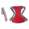 thumbnail image 4 of M Size Adjustable Pet Puppy Dog Safety Harness with Leash Pure Color Reflective Breathable Padded Dog Leash Collar Chest Harness Vest for Small Medium Dogs, 4 of 9
