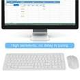 thumbnail image 2 of fastboy 108 Keys Multi-Functional 2.4G Wireless Keyboard Mouse Combo High Sensitivity No delay(White), 2 of 6