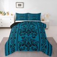 thumbnail image 2 of Erosebridal Aztec Damask Bedding Toddler Comforter Set, Retro Floral Down Comforter, Bohomian Theme Decor, Reversible, 2 of 7