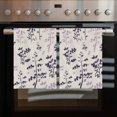 thumbnail image 2 of Purple Pink Botanical Kitchen Towels Set of 4, Water Absorbent Dish Towel, Rustic Country Spring Floral Summer Leaf Decorative Hand Towels - Quick Drying Cloth for Cooking Baking, 18x28 Inch, 2 of 8