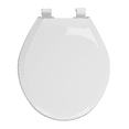 thumbnail image 2 of Centoco 4100LC-001 Round Plastic Toilet Seat with Lift & Clean, White, 2 of 7