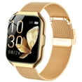 thumbnail image 5 of Tikland Smart Watch for Women 1.96'' Fitness Tracker Gold Smart Watches for Women Digital Watches 120 Sports Mode Make/Answer Call Waterproof Running Smartwatch Fits for Android iPhone 2 Straps, 5 of 7