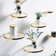 thumbnail image 5 of LEAQU Estante de repisa de vidrio redondo de 2 niveles de 8 cm x 15,1 cm, 5 of 7