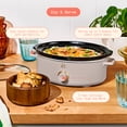 thumbnail image 2 of Beautiful 2.5 Qt Dip and Serve Manual Slow Cooker, Porcini Taupe by Drew Barrymore, 2 of 11
