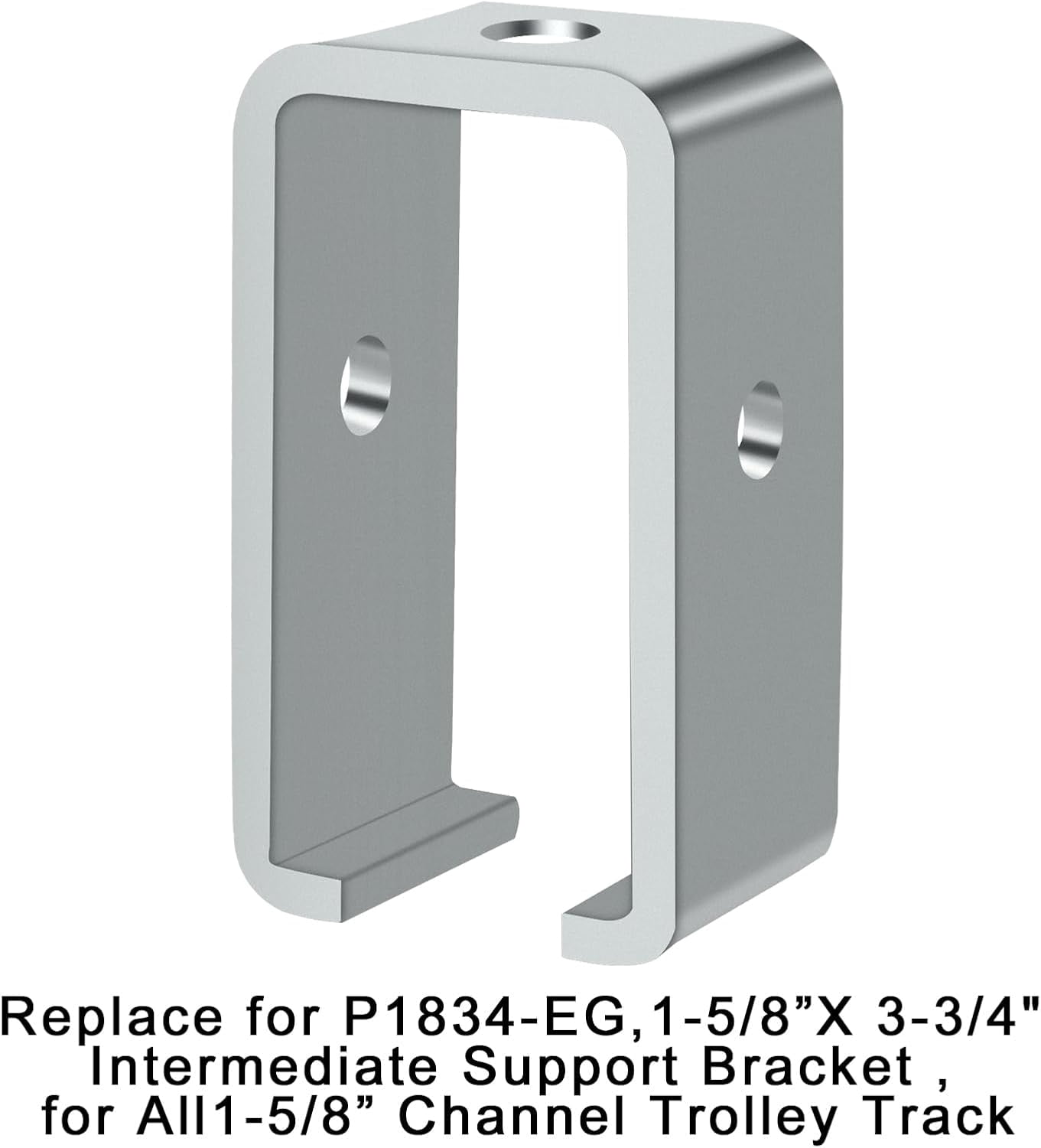 LAJIAOZ 10 Pack Strut Channel Trolley Track Hanger Bracket for UNISTRUT P1834-EG 1-5/8 Intermediate Support Hange Bracket for All 1-5/8" Channel Trolley Track