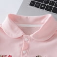 thumbnail image 6 of Faraee Toddler Baby Girl Clothes Summer Outfits Short Sleeve Polo Shirt Casual Shorts Set 2 Piece Little Kids Solid Outfit Pink 3-4 Years, 6 of 9