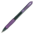 thumbnail image 4 of Pilot® G-2® Retractable Gel Pens, Fine Point, 0.7 mm, Clear Barrels, Purple Ink, Pack Of 12, 4 of 5