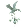 Good Directions Landing Duck Weathervane, Blue Verde Copper - 19"L