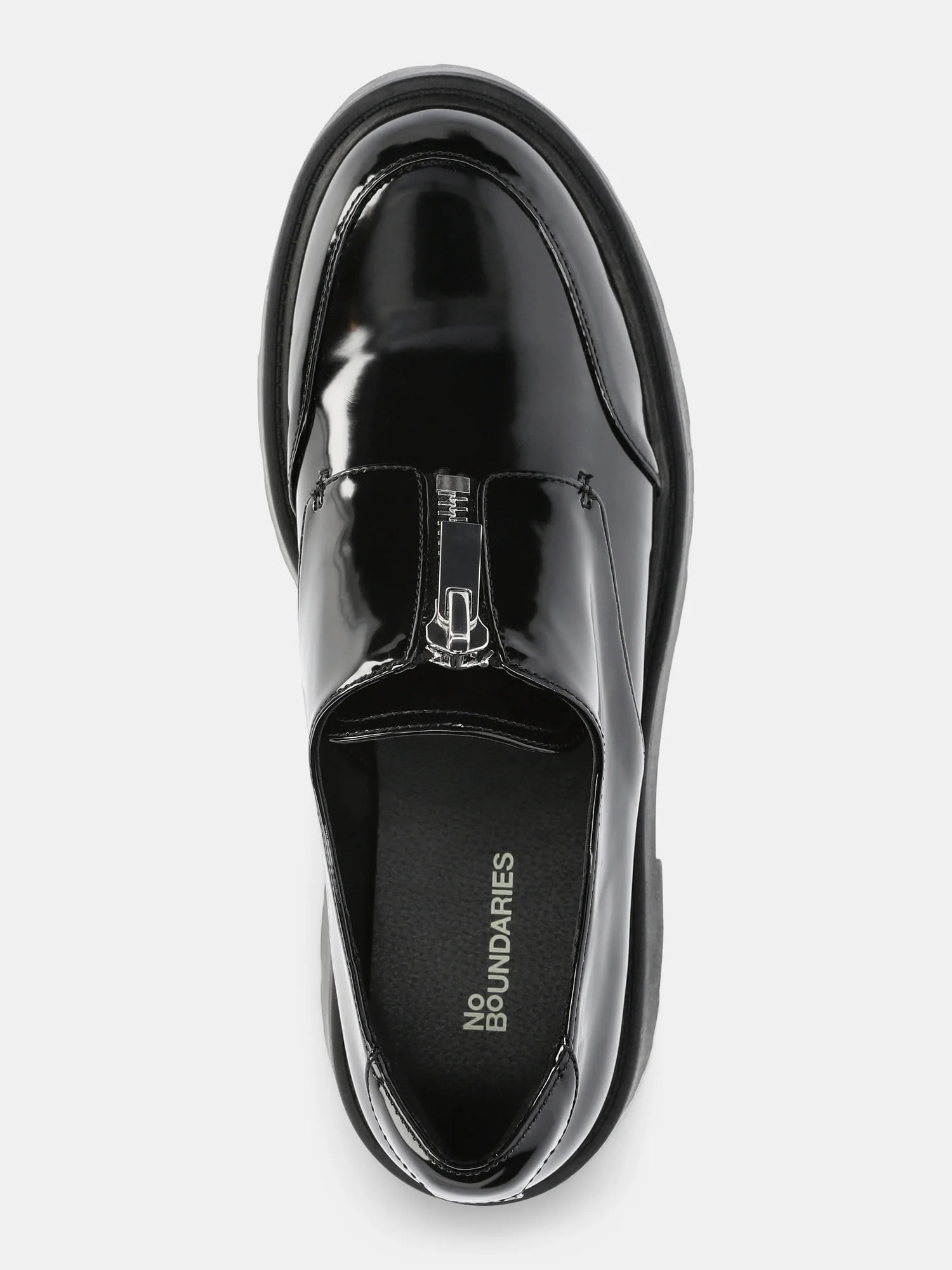 No Boundaries Women's Zip Lug Loafers