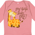 thumbnail image 4 of Inktastic My Yaya Loves Me Boys or Girls Long Sleeve Baby Bodysuit, 4 of 5