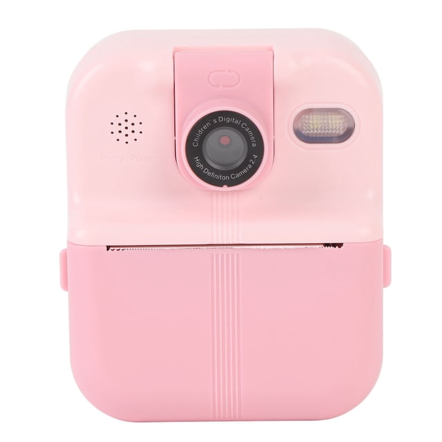 Cámara de entre Instalación Instantánea de Doble Lente de 48 MP para Niños, Lente Giratoria, Reproductor de Música, Juegos, Pantalla de 2,4 Pulgadas, Batería de 1200 Mah,