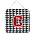 thumbnail image 1 of "Treasures Monogram-Initial C Houndstooth Wall o Door Hanging Prints, 6 x 6", multicolor Caroline's Treasures CJ1021-CDS66, 1 of 1
