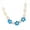 Blue, variant on Versatile Soft Clay Floral Shell Pendant Necklace Matching Formal Casual Attire Elegant Jewelry