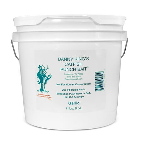 Danny King Catfish Punch Bait | Gallon Tub | Garlic Flavor