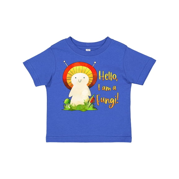 Inktastic Hello, I Am a Fungi Cute Mushroom Pun Boys Toddler T-Shirt