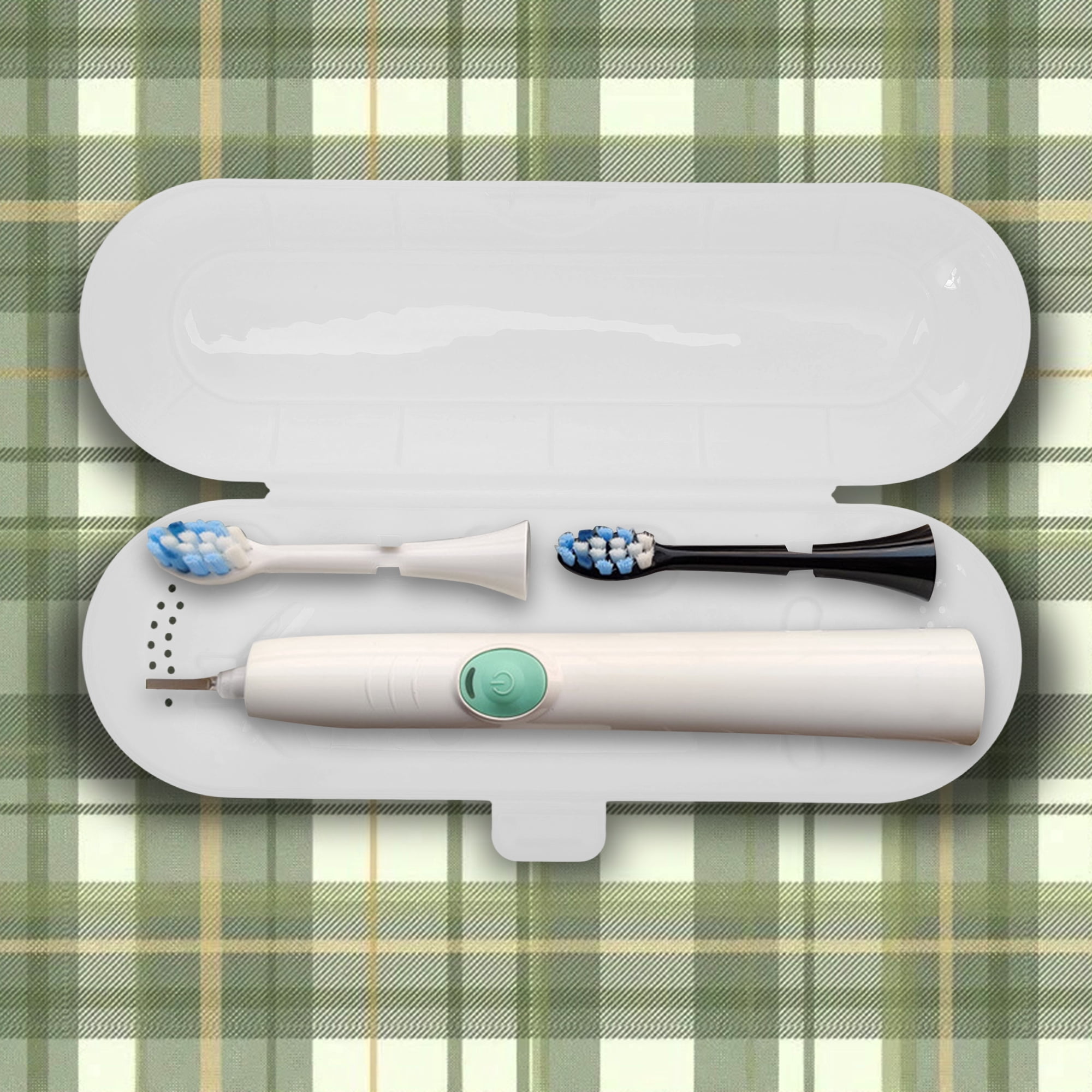 Unique Bargains Portable Electric Toothbrush Travel Case Oral-B Models White