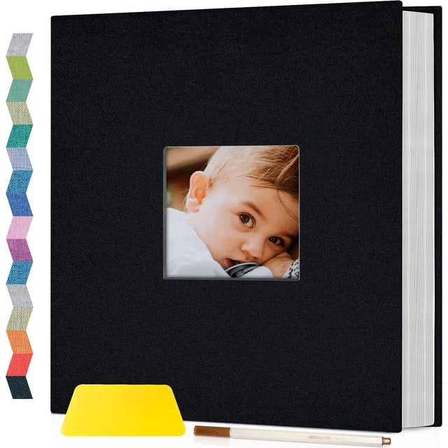 Álbum de fotos Popotop de 40 páginas con cubierta de lino autoadhesiva