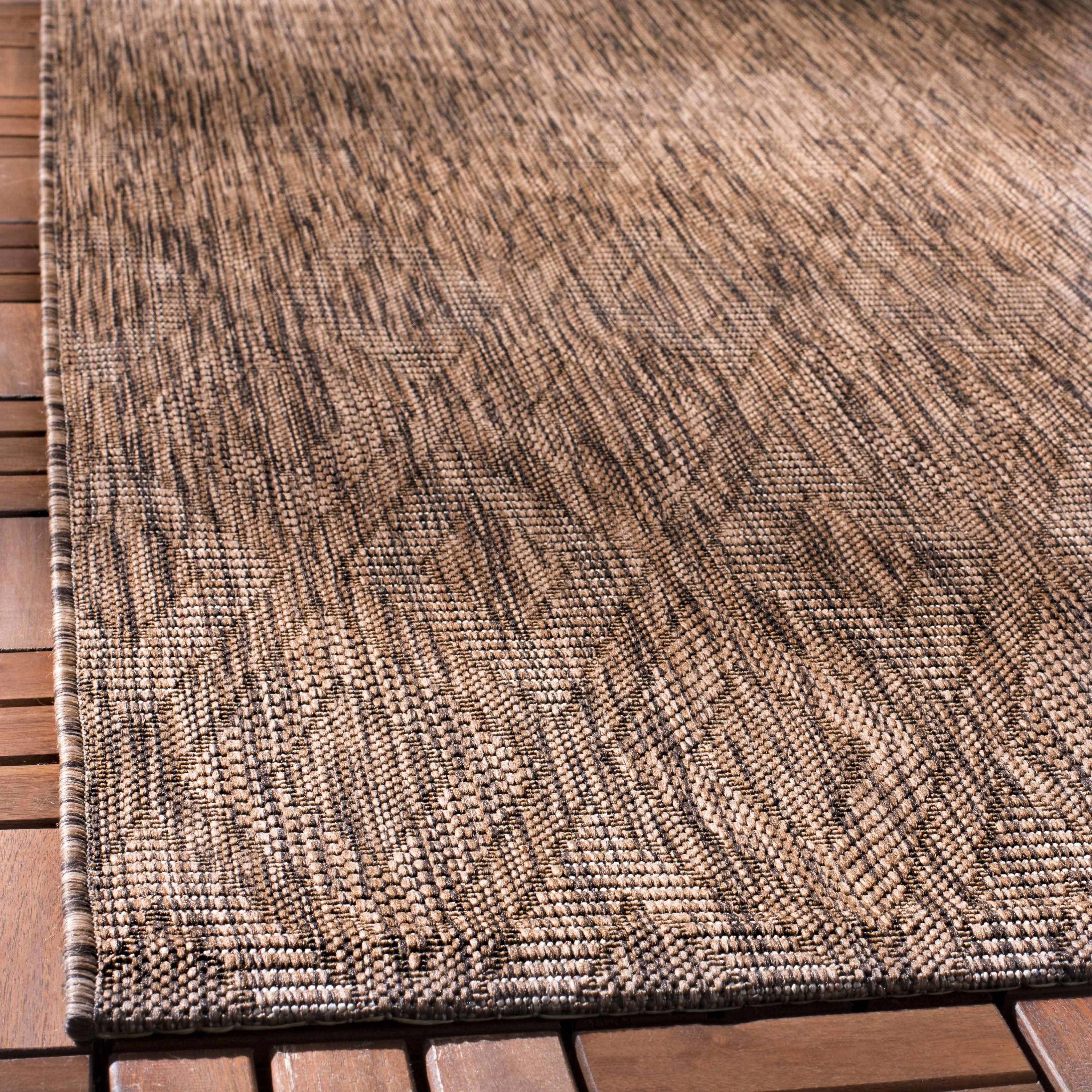 Safavieh Courtyard Teodor Geometric Indoor/Outdoor Area Rug, Brown, 2' x 3'7"