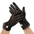 thumbnail image 1 of PMVFHDE Black Gloves Womens Short Lace Breathable Riding Sunscreen Wedding Gloves Ice Silk Non Slip Screen, 1 of 3
